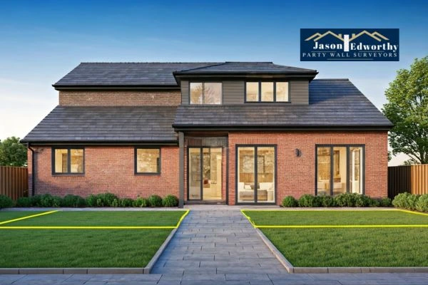 Home extension focusing on boundary line Poole